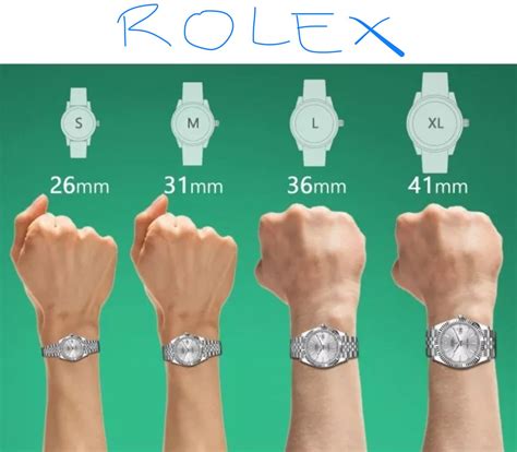 rolex case diameters|Rolex watch sizes chart.